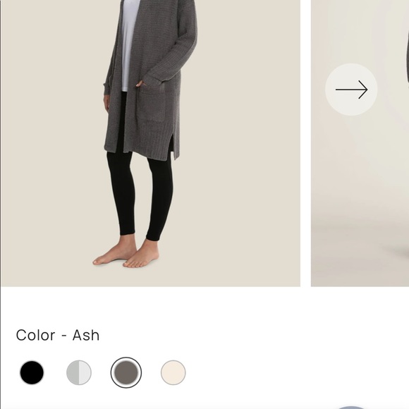 Barefoot Dreams Cozy Chic Lite Ling Weekend Cardigan Size Large color Brown - Picture 4 of 5